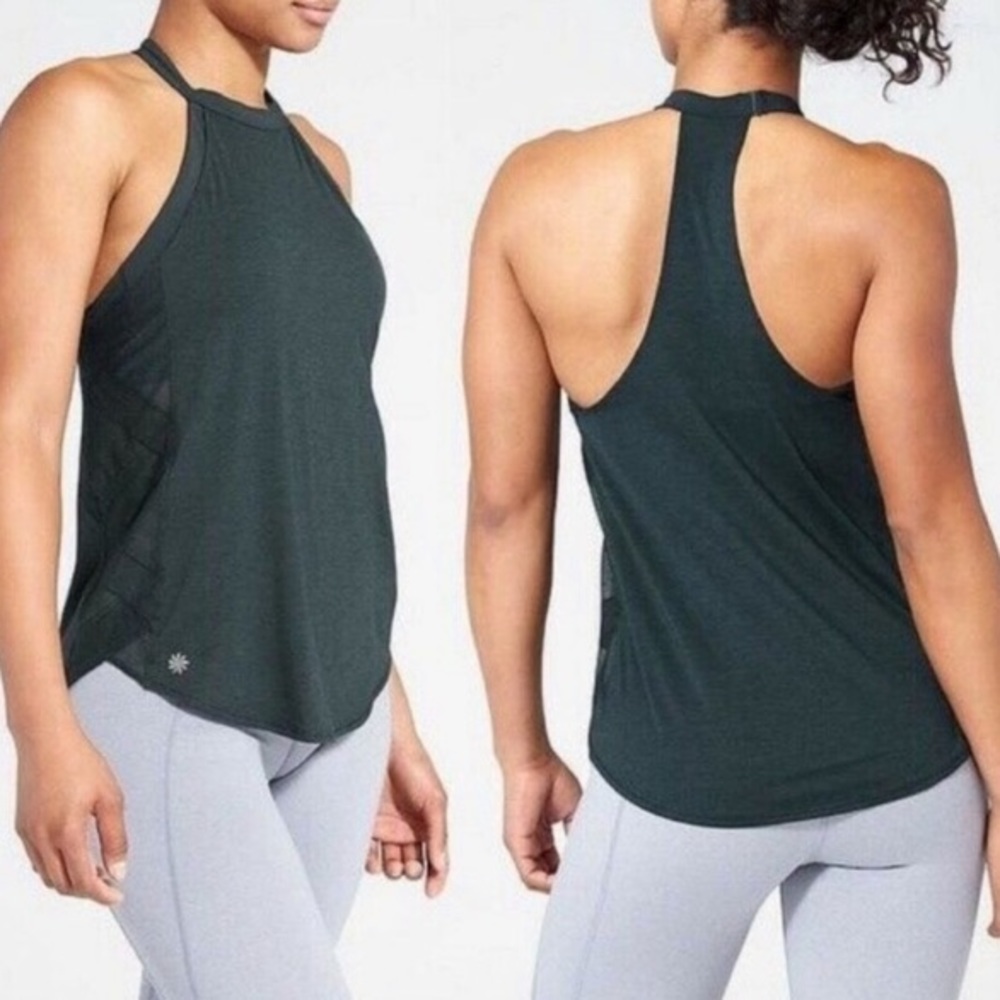 NWOT Athleta mesh halter yoga top